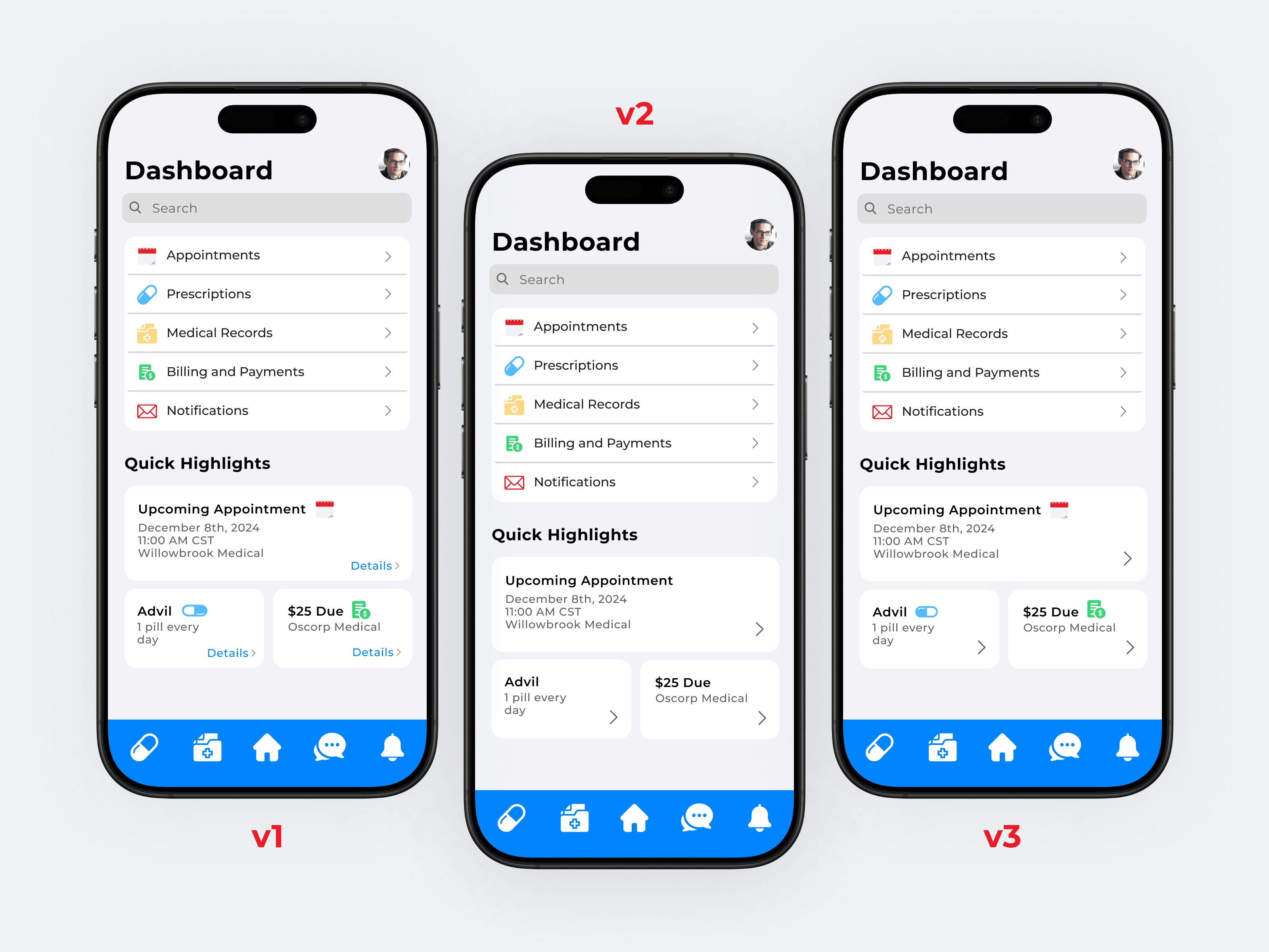 Quick Highlights — all versions