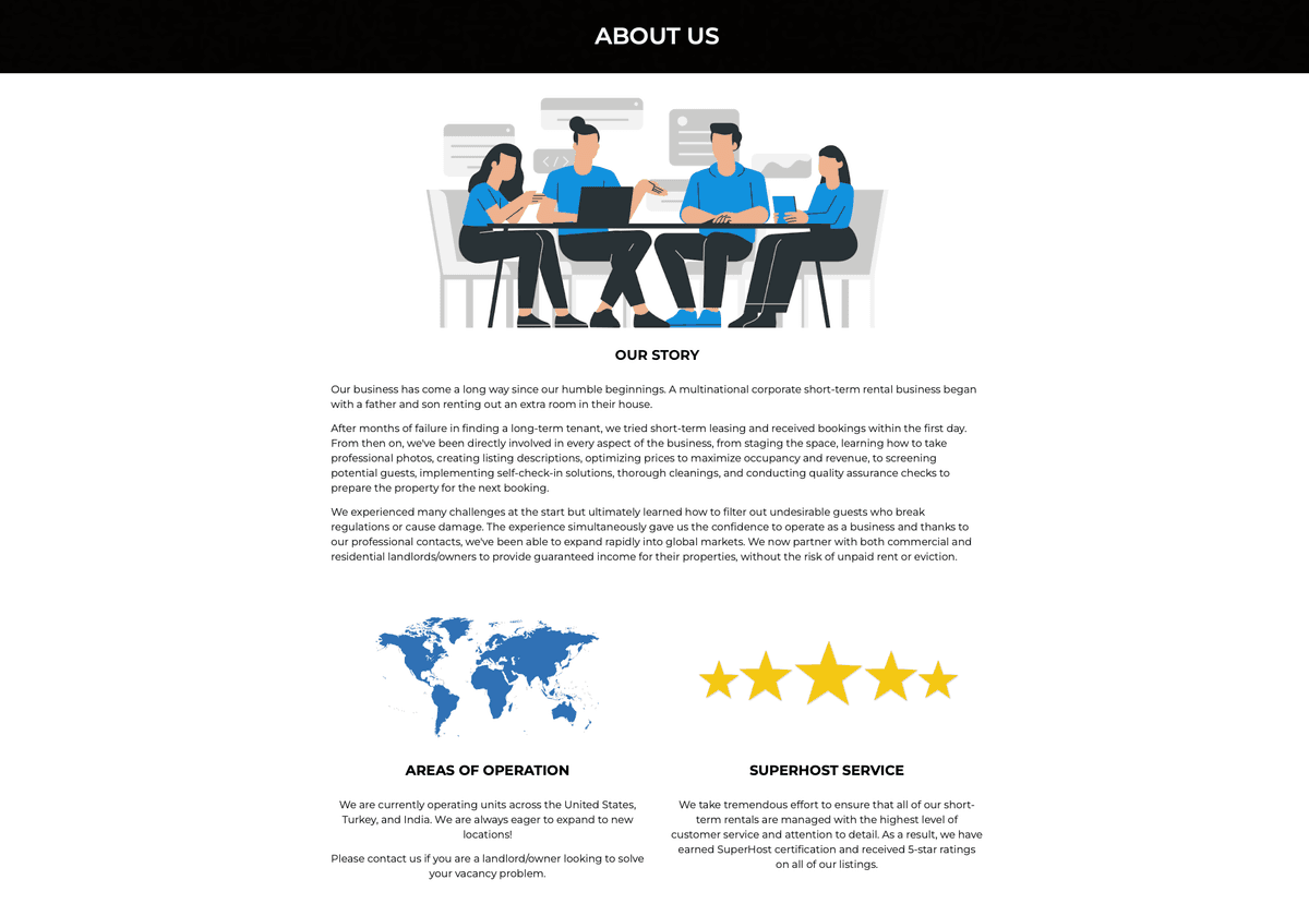 Investate about page