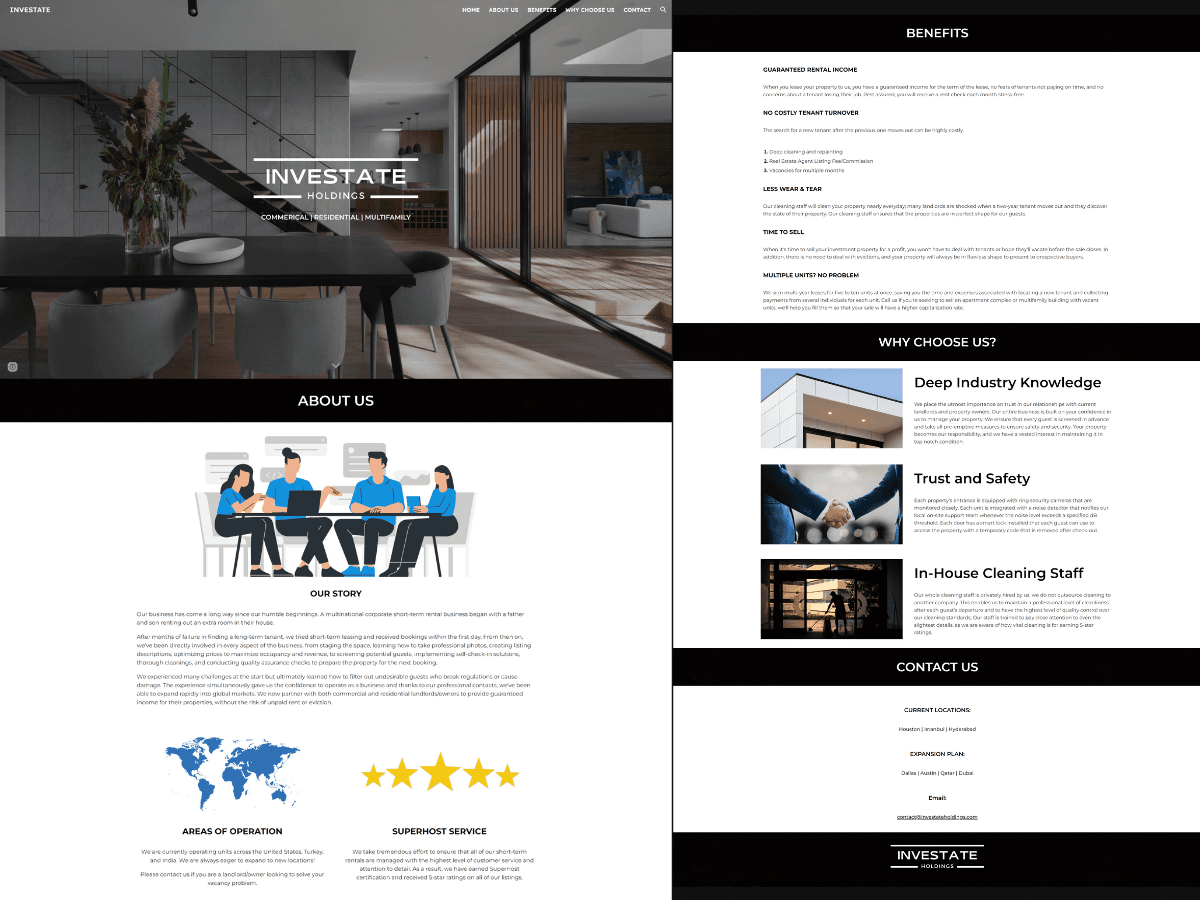 Investate — final site